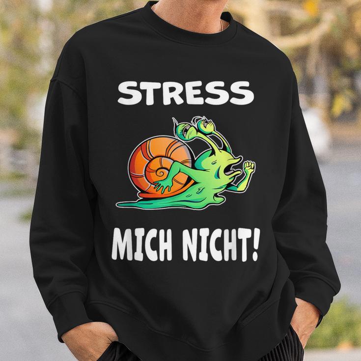 Stress Mich Nicht Schnecke Sweatshirt Geschenke für Ihn