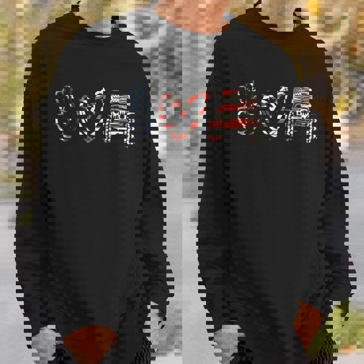 Support Peace Love Peace Love Offroad Sweatshirt Gifts for Him