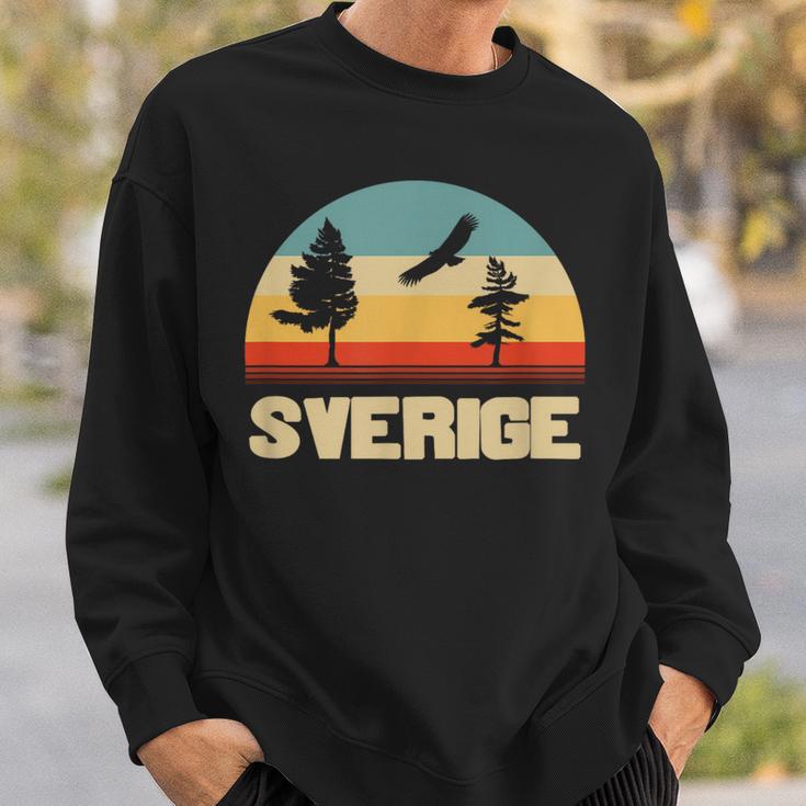 Sweden Sverige Retro Natural Sweatshirt Geschenke für Ihn