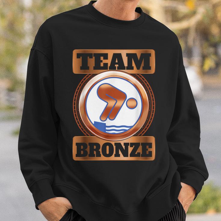 Swimming Badge Bronze Swimmer S Sweatshirt Geschenke für Ihn