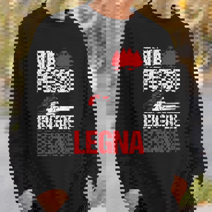 Taglialegna Non Posso Devo Fare Legna Boscaiolo Sega Catena Felpa Regalos para él