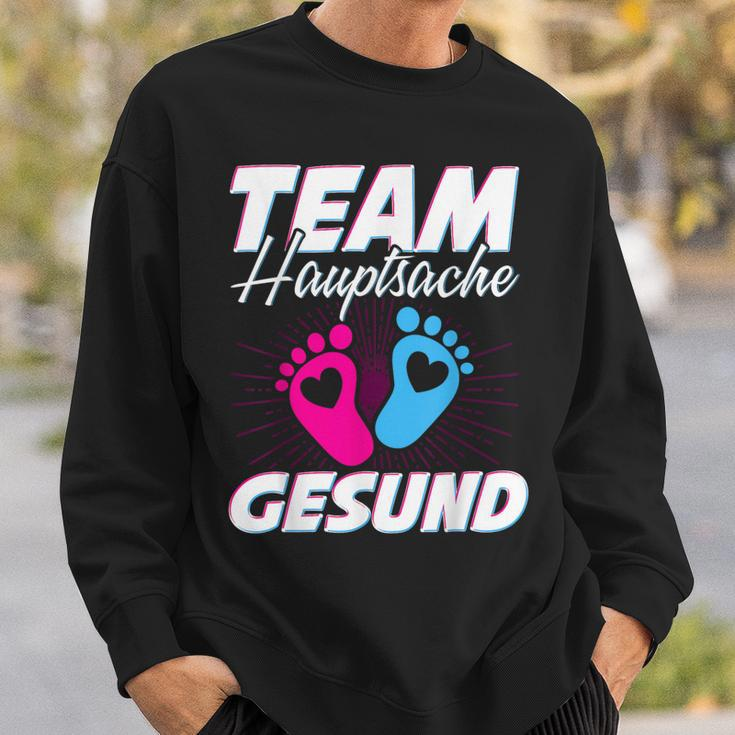 Team Hauptsache Gesund Gender Reveal Sweatshirt Geschenke für Ihn