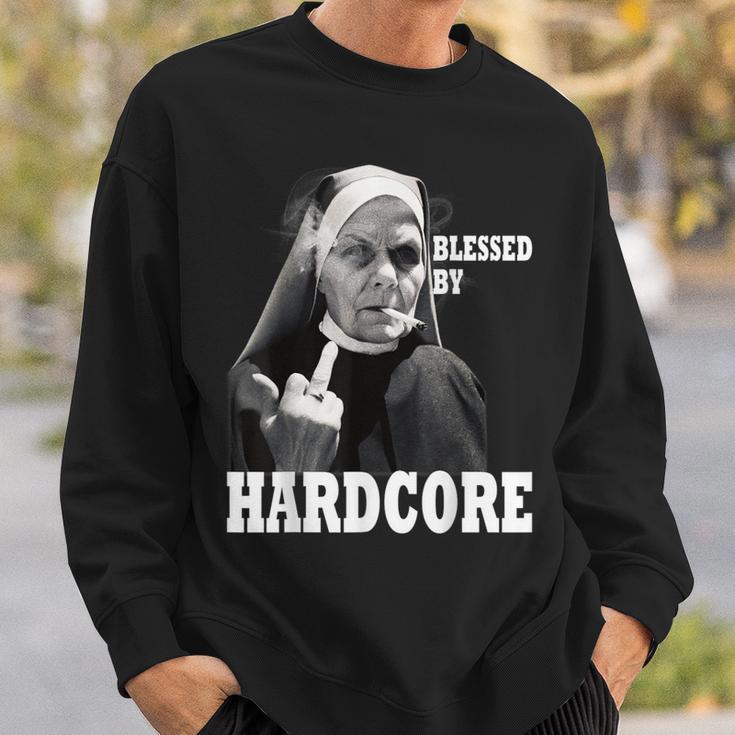 Techno Nun Hardcore Gabber Sweatshirt Geschenke für Ihn