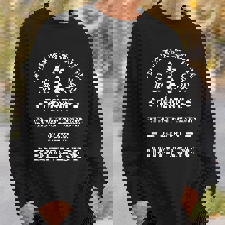 Terapia Bretagna Humour Breton Breizh Bretonne Donna Uomo Felpa Regalos para él