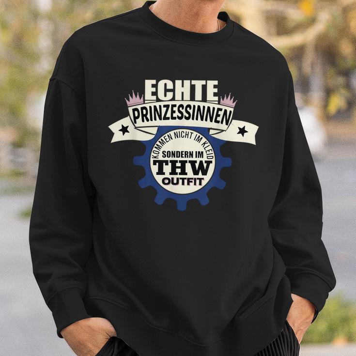 Thw Echte Prinzessinen Kommen Im Thw Outfit Sweatshirt Geschenke für Ihn