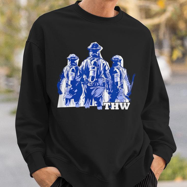 Thw Technisches Hilfswerk Motif Thw Father Father's Day Sweatshirt Geschenke für Ihn