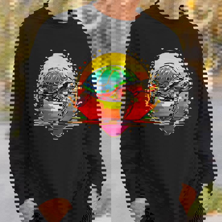 Tortuga Marina Tortuga Geométrica Camisa de entrenamiento Regaloses