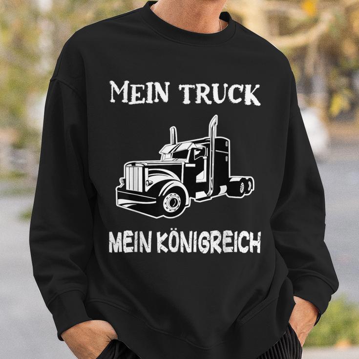 Trucker My Truck My Kingdom Saddle Pull Truck Driver Sweatshirt Geschenke für Ihn