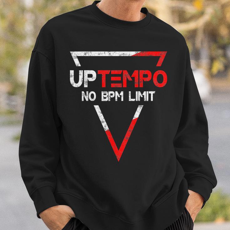 Uptempo Slogan 200 Bpm Speedcore Gabber Festival Uptempo Sweatshirt Geschenke für Ihn