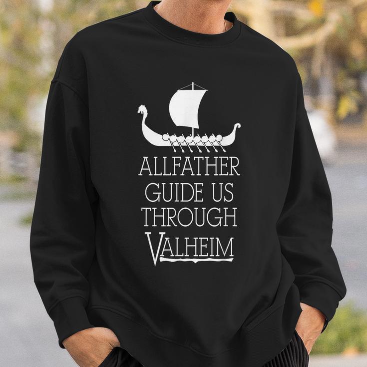 Valheim Allfather Führre Uns Durchalheim Sweatshirt Geschenke für Ihn