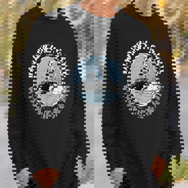 Vancouver Island Bc Canadá Orca Ballenas Aventura Recuerdo Camisa de entrenamiento Regalos para él