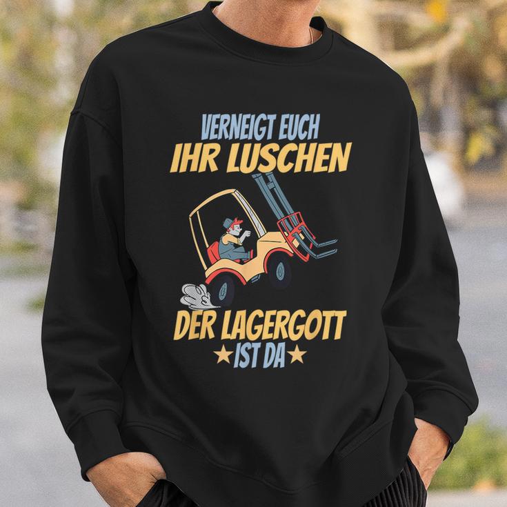 Verneigt Euch Ihr Luschen Der Lagergott Ist Da Flagler S Sweatshirt Geschenke für Ihn