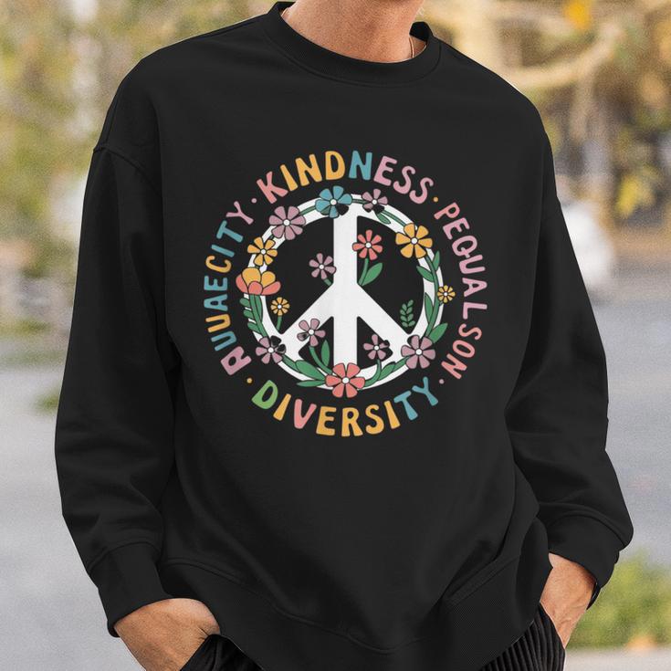 Vielfalt Gleichheit Liebe Frieden Menschenrechte Soziale Gerechtigkeit Sweatshirt Geschenke für Ihn