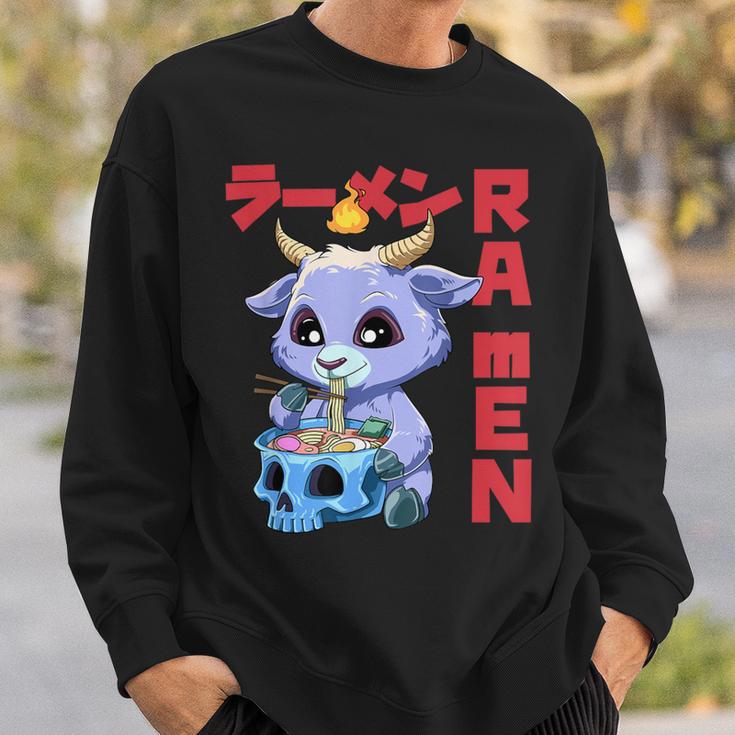 Vintage Ramen Baphomet Otaku Anime Baphomet Sweatshirt Geschenke für Ihn