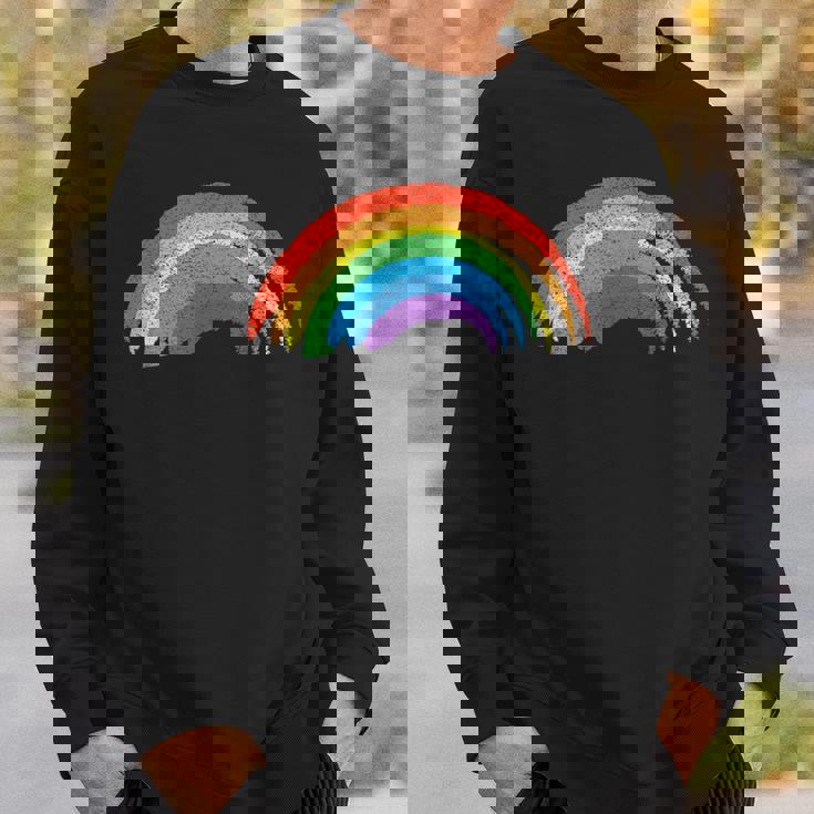 Vintage Retrò Arcobaleno – Classico Invecchiato Felpa Regalos para él
