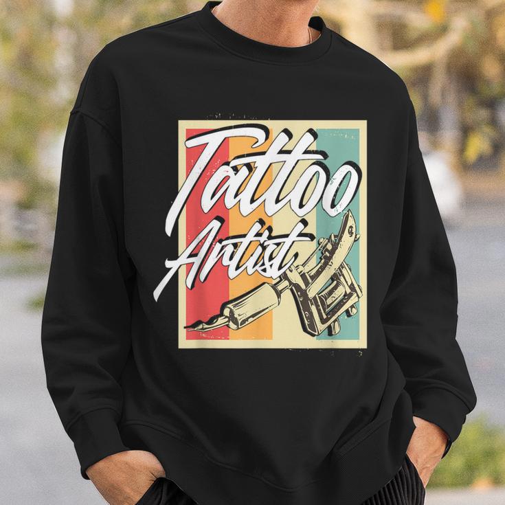 Vintage Retro Tattoo Artist Tattoo Artist Tattoo Sweatshirt Geschenke für Ihn