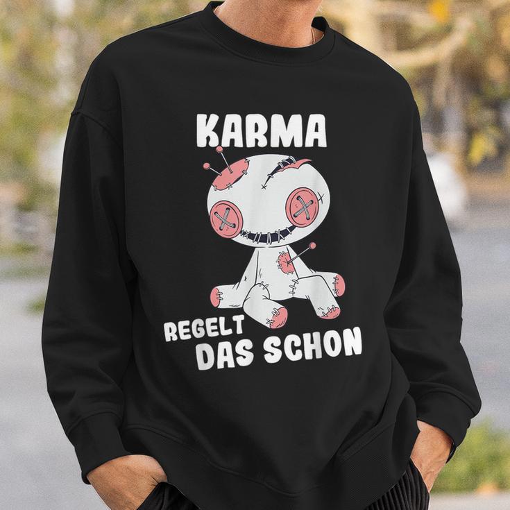 Voodoo Doll Sarcasm Karma Regelt Das Schon Sweatshirt Geschenke für Ihn