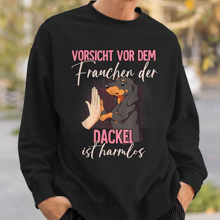 Vorsichtor Dem Frauchen Dachshund Sweatshirt Geschenke für Ihn