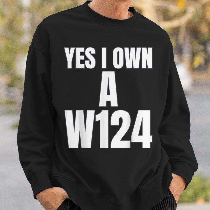 W124 Classic Deutsche Auto´S W124 Silhoutte W124 Karren S Sweatshirt Geschenke für Ihn