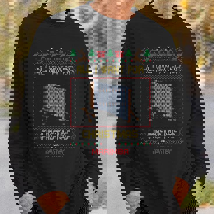 All I Want For Christmas Is A Marimba Musician Ugly Sweater Sweatshirt Gifts for Him