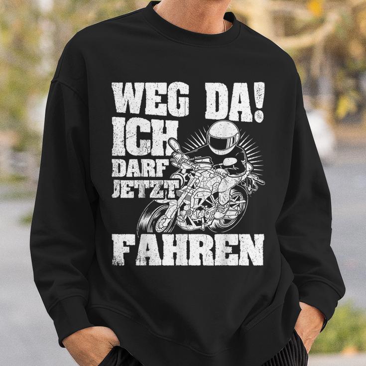 Weg Da Ich Darf Jetzt Fahrerschein Weg Da Ich Sweatshirt Geschenke für Ihn