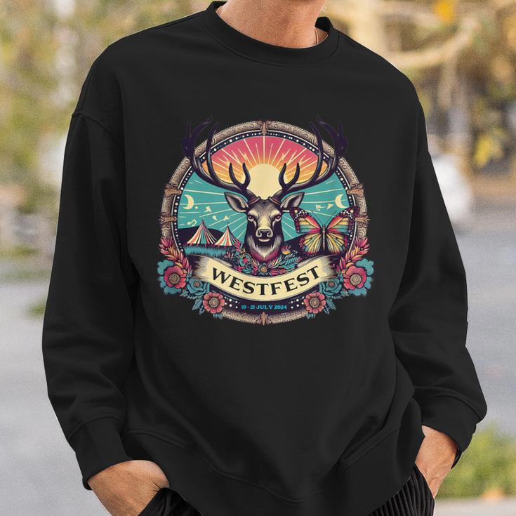 Westfest Retro Stag Sweatshirt Geschenke für Ihn