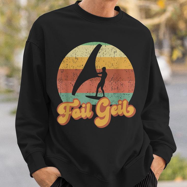 Wing Surf Foiling Foiler Retrointage Surfer Foil Geil Sweatshirt Geschenke für Ihn