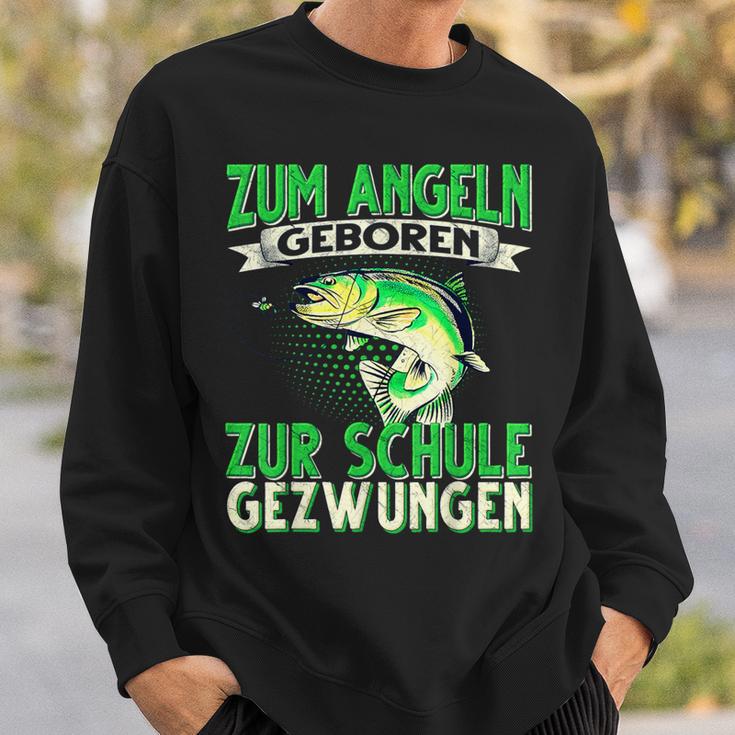 Zum Angeln Geboren Zum Angeln Geboren Zur Schule Gezw Sweatshirt Geschenke für Ihn