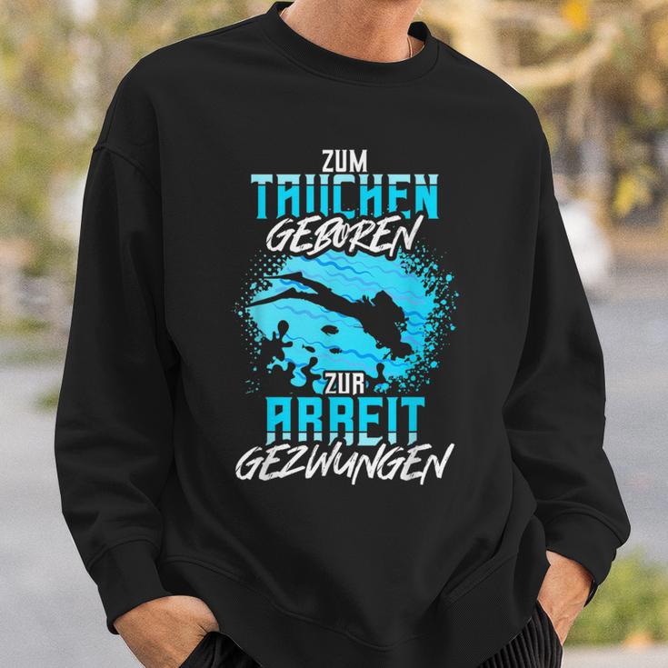 Zum Diving Geboren Slogan Sea Diver Sweatshirt Geschenke für Ihn