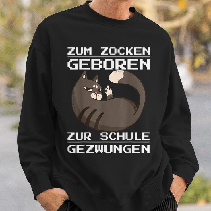 Zum Zocken Geboren Zum Schule Forces Console Ps5 Gaming Sweatshirt Geschenke für Ihn