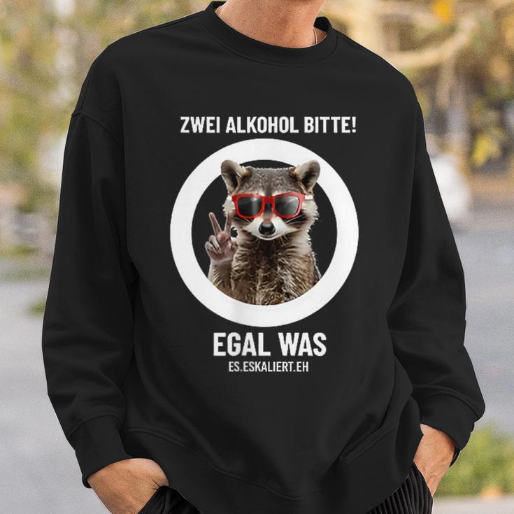 Zwei Alkohol Bitte Egal Was Es Escaliert Eh Sweatshirt Geschenke für Ihn