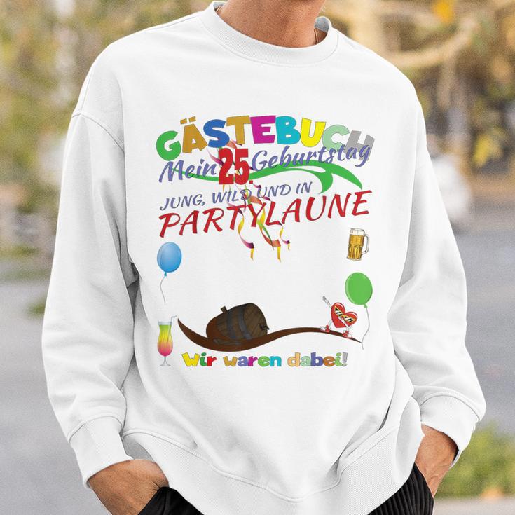 25 Geburtstag Frau Und 25 Geburtstag Mann Gästebuch Sweatshirt Geschenke für Ihn