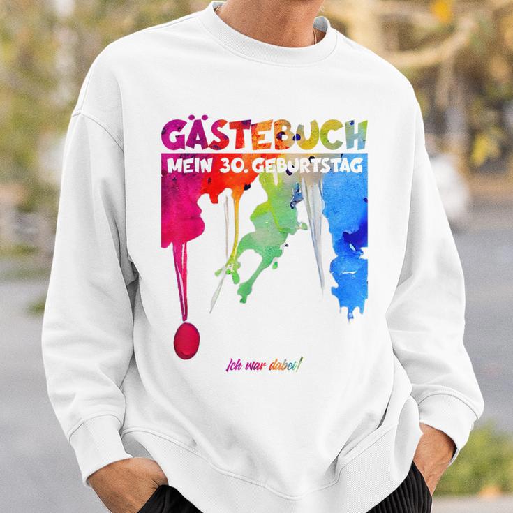 30 Jahre Guestlist 30Th Geburtstag Guest Book Sweatshirt Geschenke für Ihn