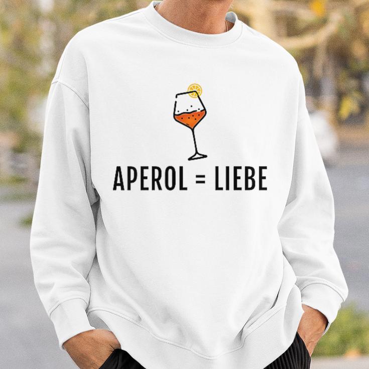 Aperol Spritz Gleich Liebe Fun Gray Sweatshirt Geschenke für Ihn