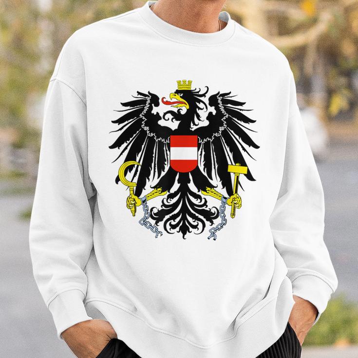 Austria Federal Eagle Red Red Eagle Retro Sweatshirt Geschenke für Ihn