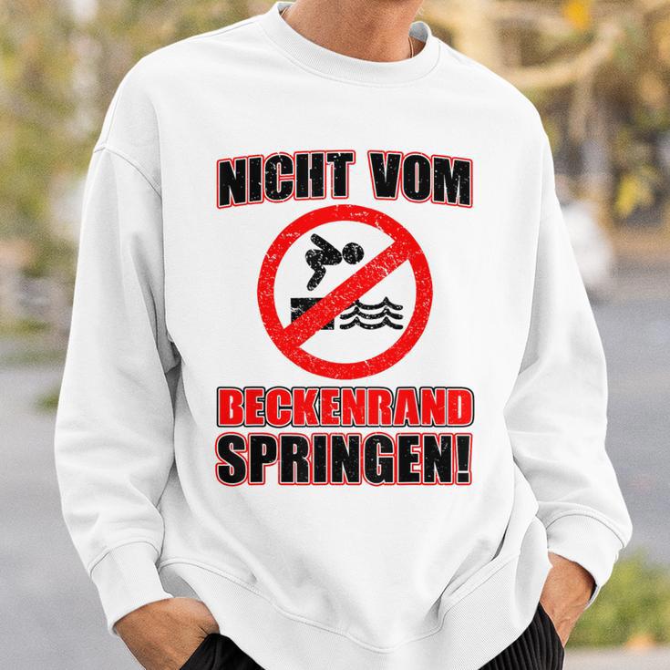 Bademeister Dlrg Nichtom Beckenrand Jumping S Sweatshirt Geschenke für Ihn