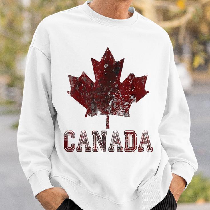 Canada Flag Canada Canada Flag Canada Map Gray Sweatshirt Geschenke für Ihn