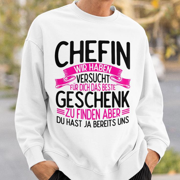 Chefin Wir Habenersucht Für Dich Geschenk Zu Finden Sweatshirt Geschenke für Ihn