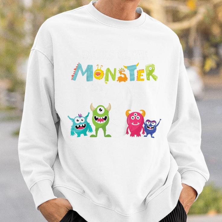 Children's 3Rd Birthday Ich Bin Schon 3 Jahre Junge Kleine Monster Sweatshirt Geschenke für Ihn