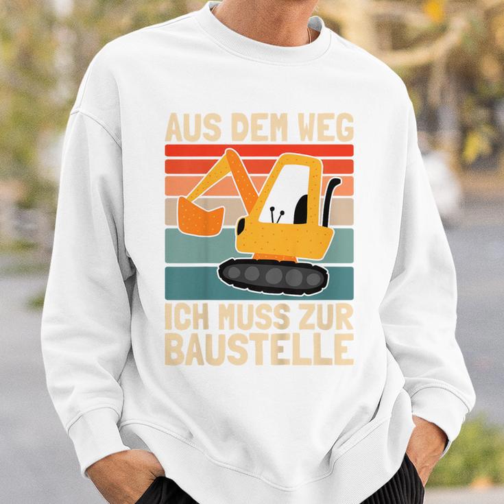 Children's Aus Dem Weg Ich Muss Zur Bausite Boys' Digger Sweatshirt Geschenke für Ihn