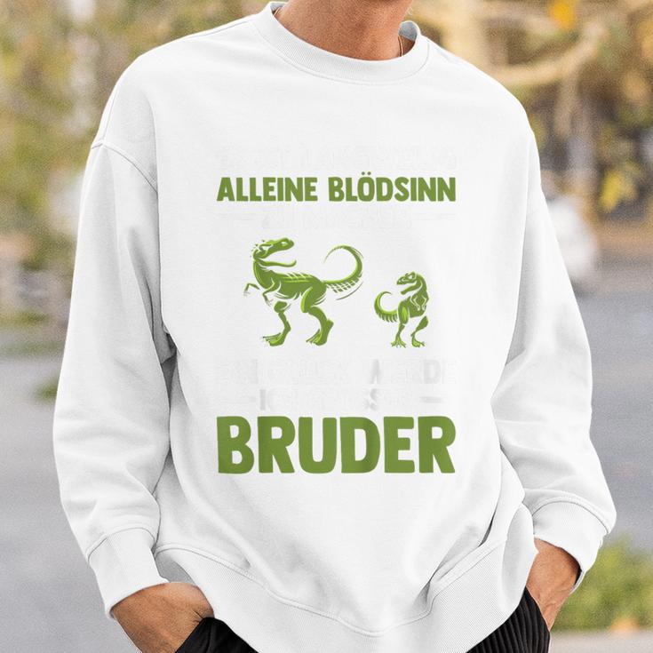 Children's Ein Glück Werde Ich Großer Bruder Dinosaur Sweatshirt Geschenke für Ihn