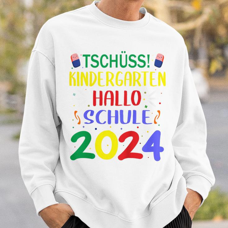 Children's First Day At School Tschüss Kindergarten Hello School 2024 Sweatshirt Geschenke für Ihn