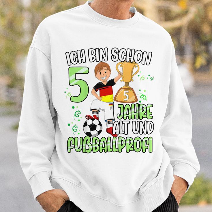 Children's Football Boy 5Th Birthday Ich Bin Schon 5 Jahre 80 Sweatshirt Geschenke für Ihn