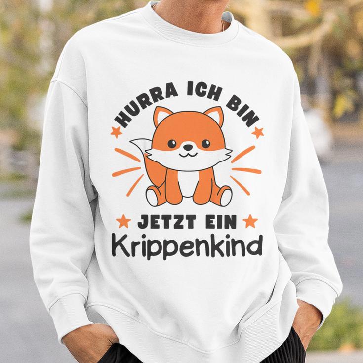 Children's With Hurra Ich Bin Jetzt Ein Krippenkind Fox Sweatshirt Geschenke für Ihn