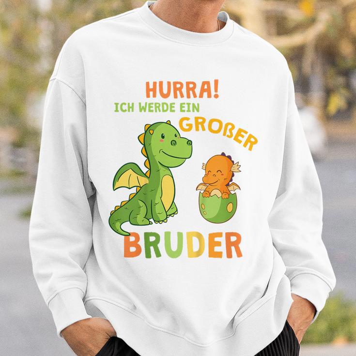 Children's Ich Werde Ein Großer Bruder Dinosaur Dino Bru Sweatshirt Geschenke für Ihn