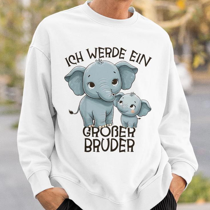 Children's Ich Werde Großer Bruder 2025 Elephant Sweatshirt Geschenke für Ihn