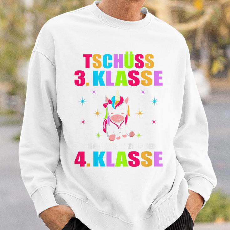 Children's Tschüss 3 Class Ich Glitzer Jetzt In 4 Class First Day At School Sweatshirt Geschenke für Ihn