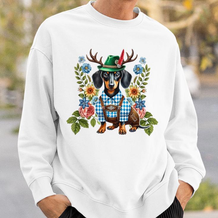 Dachshund Lederhosen Und Trachtenhemd Trachten Ersatz Bavarian Sweatshirt Geschenke für Ihn