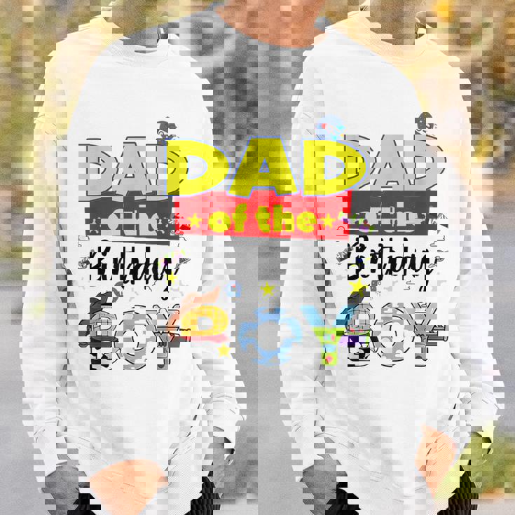 Dad Of The Birthday Boy Toy Familly Matching Story Sweatshirt Gifts for Him