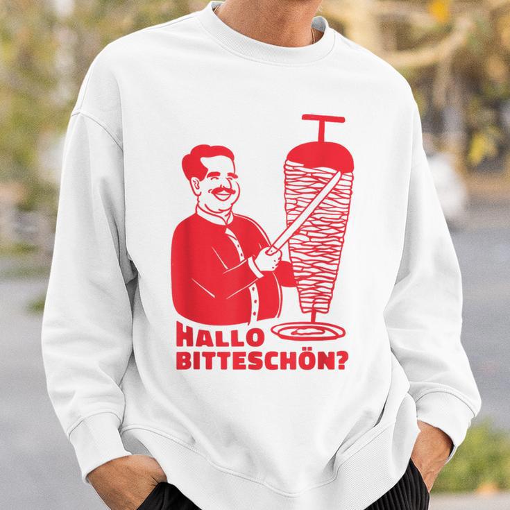 Döner Kebab Dönerladen Hallo Bitteschön Sweatshirt Geschenke für Ihn